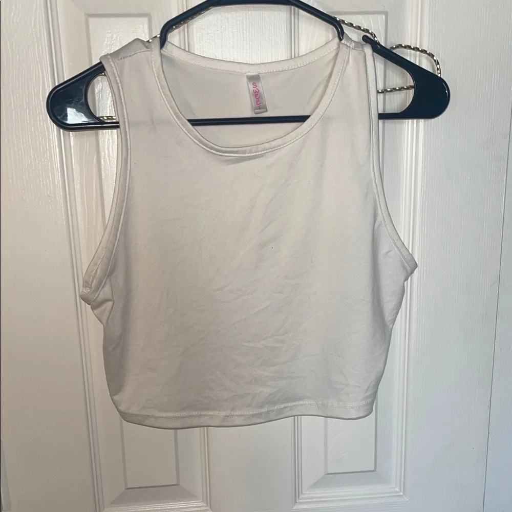 Elegant Cream Women's Crop Top - Picture 3 of 4